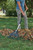 True Temper Steel Tine Leaf Rake with Hardwood/Steel Handle for Lawns, Gardening, and Dethatching, 22 Tines, Black