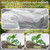 Woanger 2 Pack Garden Netting for Raised Beds with Hoops, for 4x2x1 ft
