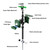 Solar Motion Sensor Deer Repellent Sprinkler Animal Deterrent Solar Cat Repeller with Motion Activated Sprinklers for Animal 2 Packs Flashing Lights Dog Racoon Squirrel for Lawn Garden Farmland