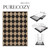 PureCozy 4x6 Black Checkered Washable Area Rug Indoor Outdoor Non Slip