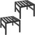 Plant Stand Indoor Outdoor, Heavy Duty Wrought Iron Pedestal Stands 2 Pack