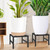 Plant Stand Indoor Outdoor, Heavy Duty Wrought Iron Pedestal Stands 2 Pack