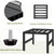 Plant Stand Indoor Outdoor, Heavy Duty Wrought Iron Pedestal Stands 2 Pack
