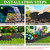 6 Inch Tall 20Ft Black Garden Edging Border with 7.8In Height Stakes,20Pcs