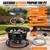 GASFARGO Portable Propane Fire Pit, 19-inch, 60,000 BTU Gas Fire Pit with Fire Pit Cover & Carry Kit, Smokeless Fire Bowl, Outdoor Fire Pit for Camping, Backyard, Patio, Tailgating, RV, Deck
