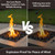 GASPRO 10 lb Large Lava Rocks, 1-3 Inch, Ideal for Outdoor Fire Pits, Indoor Fireplaces with Propane and Natural Gas