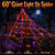 Makion 550 LEDs Halloween Decorations Outdoor Spider Web Lights with Spider