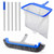Consciot 3-in-1 Pool Cleaning Kit Includes Leaf Rake Net, Wall Brush & Pole