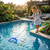 Consciot 3-in-1 Pool Cleaning Kit Includes Leaf Rake Net, Wall Brush & Pole