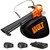 AIVOLT Cordless Leaf Blower Vacuum Mulcher, 3-in-1 Leaf Vacuum Cordless with 40L Bag, 600 CFM 160 MPH, 2×4.0Ah Batteries for Lawn, Yard Cleanup
