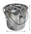 The Bincho Grill Charcoal Saver – Extinguishing Bucket (Keshizumi) for Hot Charcoal and Ash Collection, Heavy Duty Stainless Steel with Lockable Lid, 3 Gallon Capacity