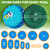 18 ft Round Winter Pool Cover for Above Ground Pools, Green, Resistance