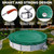 18 ft Round Winter Pool Cover for Above Ground Pools, Green, Resistance
