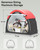 PMEIXU Bike Tent with Rain Cover, Portable Storage Shed for 2-3 Bikes