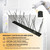 KOKMEYA Bird Spikes,Black Install,304 Stainless Steel Bird Deterrents Spikes for Outside to Keep Birds Away Bird Scare Devices Outdoor,9.84FT 12Pcs