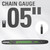Greenworks 18" Chainsaw Bar and Chain Combo, 3/8" Pitch, 0.05" Gauge, 62 Drive Links, Genuine Greenworks Replacement Part