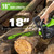 Greenworks 18" Chainsaw Bar and Chain Combo, 3/8" Pitch, 0.05" Gauge, 62 Drive Links, Genuine Greenworks Replacement Part