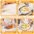 GOFOWRK Pizza Stone 5 PCS Set, 15 x 12" Large Rectangle Pizza Stone Set for Oven and Grill with Metal Pizza Peels & Cutter Rocker, 0.6'' Thickened Stone Pizza Pan, Baking Stone for Pizza, Bread