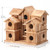 YYYUAN Cedar 10-Hole Bird House for Outside Hanging, 11x7x9 in Garden Decor