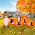 7FT Fall Inflatables Outdoor Decorations Blow Up Pumpkin with Built-in LEDs