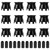 12-Pack 1.5" Pop-Up Sprinkler Riser Extension, No-Dig Stackable