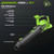 Greenworks 24V Electric Leaf Blower, 515 CFM, 5.0 Ah Battery and Charger