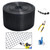 YESON Solar Panel Guard, 6in X 100ft PVC Coated Critter Guard Roll Kit for Solar Panel Wire Screen, Black Pigeon Barrier Netting with 120 Fastener Clips, Cutting Scissor, Gloves