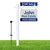 6FT Real Estate Sign Post Realtor Sign Holder Vinyl PVC Yard for Sale Post