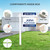 6FT Real Estate Sign Post Realtor Sign Holder Vinyl PVC Yard for Sale Post