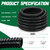 Wocloer Pond Tubing 1-1/2” × 20 Feet Black Flexible PVC Pond Hose,Garden Pond PVC Tube - Reinforced, Kink-Resistant Tubing for Pumps, Fountains & Waterfalls, with 4 Clamps,1-1/2" Dia