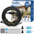 120FT Misters for Outside Patio, Outdoor Misting Cooling System with 28 Brass Nozzles & 2 Water Filters, DIY Misting Kit for Backyard Garden Greenhouse Deck Umbrella Canopy Pool Porch Trampoline