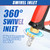 TOOLCY Pressure Washer Gun with Adjustable Extension Wand 3/8" & M22-14