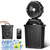 Hasealam Portable Misting Fan for Outside, 70Hrs Camping Mister Fan,15L Cooling Fan with Remote, Ice Fan with 4 Spray Speeds,4 Misting Modes,3 Light Modes for Garden/Camping/Party/Fishing