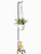 75'' Tall Shepherd's Hook with Base Adjustable Height Indoor Outdoor