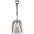 Nohovu Aluminum Snow Shovel - Large Capacity Driveway Snow Removal Tool, Fiberglass D-Handle, 45 Inch Blade