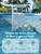 Kompoll Solar Pool Fountain with Lights for Above & Inground Pools, White