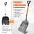 WIKER Aluminum Snow Shovel for Driveway, 45-Inch Large Capacity Blade, 3.5lbs Lightweight with Fiberglass D-Grip Handle, Heavy Duty Metal Snow Removal Tool for Home and Garden