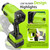 Leaf Blower Cordless with Battery and Charger 1000,000 RPM Handheld Lightweight Patio Cleaning Blower Set Extended Nozzle Design Blowing Leaves and Dust Car Dryer (Green)
