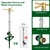 FANHAO 2 Pack Metal Lawn Sprinklers with Adjustable Telescoping Base, 3-Arm Water Sprinkler 360 Degree Rotation High-Rise Sprinkler for Large Area Coverage, Garden Watering Irrigation Sprinkler System