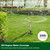 FANHAO 2 Pack Metal Lawn Sprinklers with Adjustable Telescoping Base, 3-Arm Water Sprinkler 360 Degree Rotation High-Rise Sprinkler for Large Area Coverage, Garden Watering Irrigation Sprinkler System
