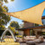 Amgo Heavy Duty 12' x 12' x 12' Beige Sun Shade Triangle Pro Ring Shade Sail, 260 GSM Commercial Grade UPF50 Sunshade, Reinforced Corners & Edges - 5 Years Warranty (We Make Custom Size)