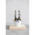 Creative Co-Op Stoneware Planter with Birds on Rim, Reactive Glaze