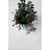 Creative Co-Op Stoneware Planter with Birds on Rim, Reactive Glaze