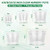 OUPSAUI 35 Pack 4/6/8/10/12 Inch Clear Nursery Pots with Drainage Hole, Clear Large Plastic Pots for Plants, Transparent Variety Seedling Planter for Vegetable Flowers Fruits