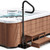 55"-62" Hot Tub Handrail Side Safety Rail, 360° Swivel Spa Grab Bar