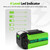 Qwenoer [Upgrade BMS 40V 6.0Ah Lithium Battery Replacement for GreenWorks 40V Battery 29482 BAF724 BAF725 29472 29462 BAF704 BAF705 BAF721 BAF722 Replace for GreenWorks 40V G-MAX Batteries