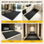 TANYOYO 4' X 6' Ft Commercial Heavy Duty Indoor Outdoor Door Mat, Non-Slip Rubber Backing Dirt Trapper Entryway Floor Mat, Carpet Runner for Garage Patio Mudroom Office Business High Traffic, Black