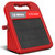 Solar Electric Fence Charger-0.18J-10 Miles, Maximum Output Voltage 9300V- Provide 24-Hour Uninterrupted Protection for Livestock and Yards with Rechargeable Solar Panel Red