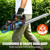 SENIX 40V 24-Inch Cordless Hedge Trimmer, 1-Inch Cut, Grey