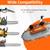 QTG Upgraded Chainsaw Sharpener, Manual Adjustable Universal Chain Grinder